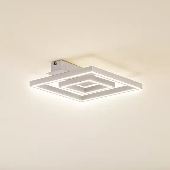 Lampenwelt Lindby LED-Deckenleuchte Madamo, weiß, 30 cm, 3000K Heißer Verkauf