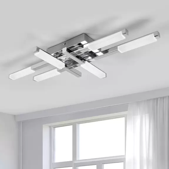 Lampenwelt Hell leuchtende LED-Deckenlampe Patrik, IP44 Zeitlich begrenztes Angebot