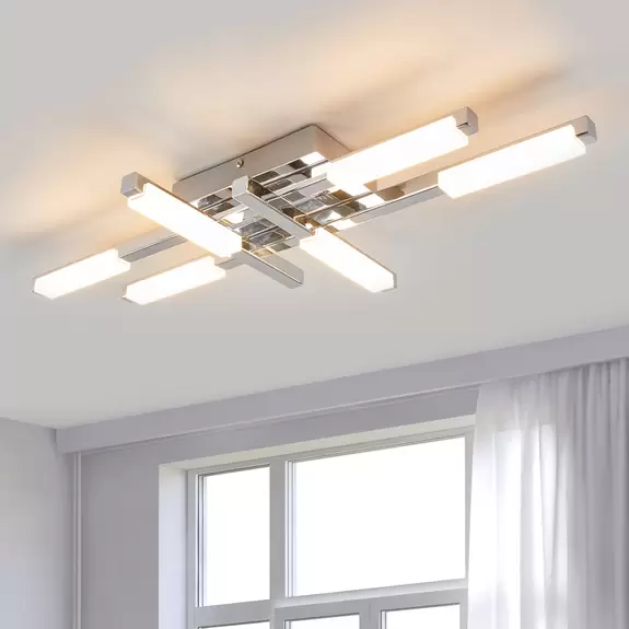 Lampenwelt Hell leuchtende LED-Deckenlampe Patrik, IP44 Zeitlich begrenztes Angebot