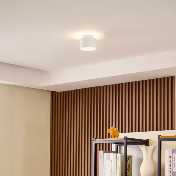 Lampenwelt Lindby LED-Strahler Nivoria, 11 x 8,8 cm, sandweiß, Alu Exklusive Angebote