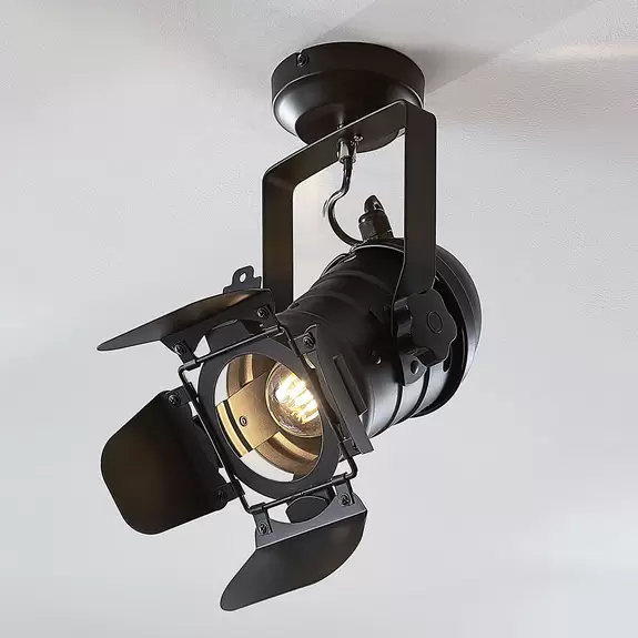 Lampenwelt Deckenspot Tilen 1-flammig mit Scheinwerfer-Design Saisonale Angebote