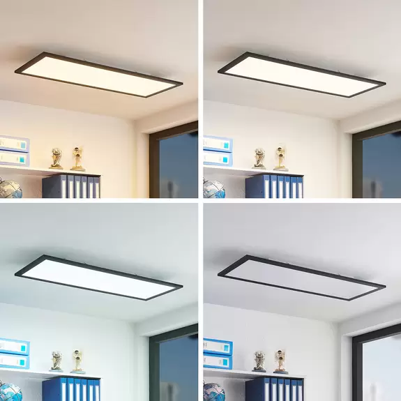 Lampenwelt Lindby Nelios LED-Deckenleuchte, CCT 80 x 30 cm JETZT KAUFEN