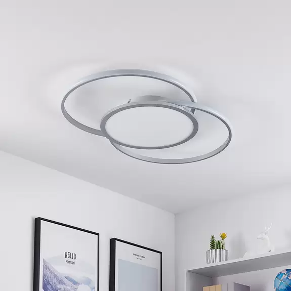 Lampenwelt Lucande Senne LED-Deckenlampe, CCT-Farbwechsel Letzte 2 Tage