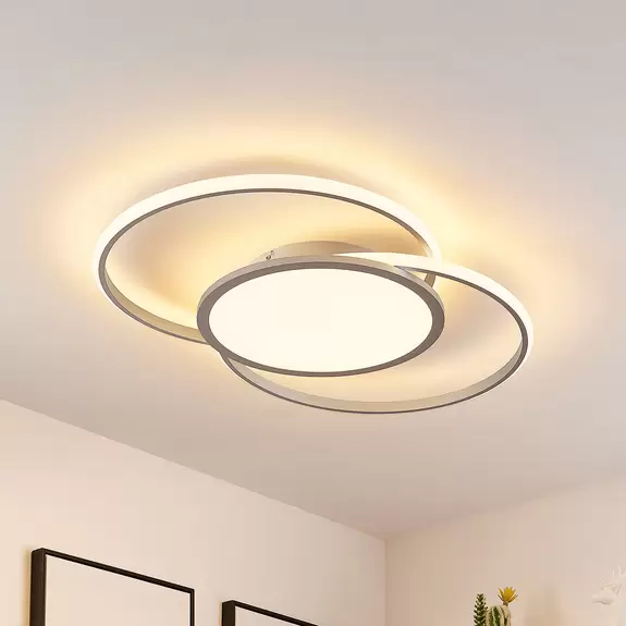 Lampenwelt Lucande Senne LED-Deckenlampe, CCT-Farbwechsel Letzte 2 Tage