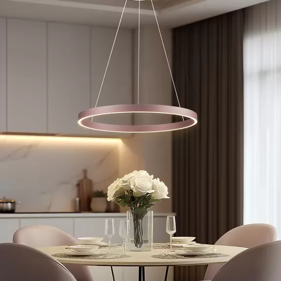 Lampenwelt Lucande Smart LED-Hängeleuchte Yonam, kaffee, 1-flg., Tuya Bis zu 50% Rabatt