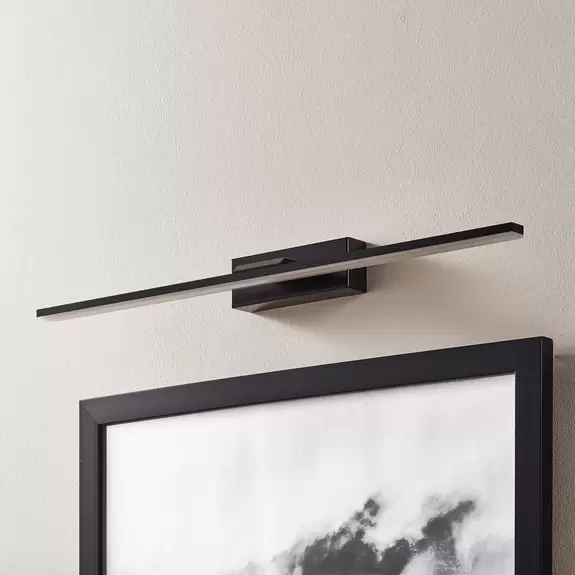Lampenwelt LED-Wandleuchte Miroir 60 cm schwarz 4000K Nur für heute