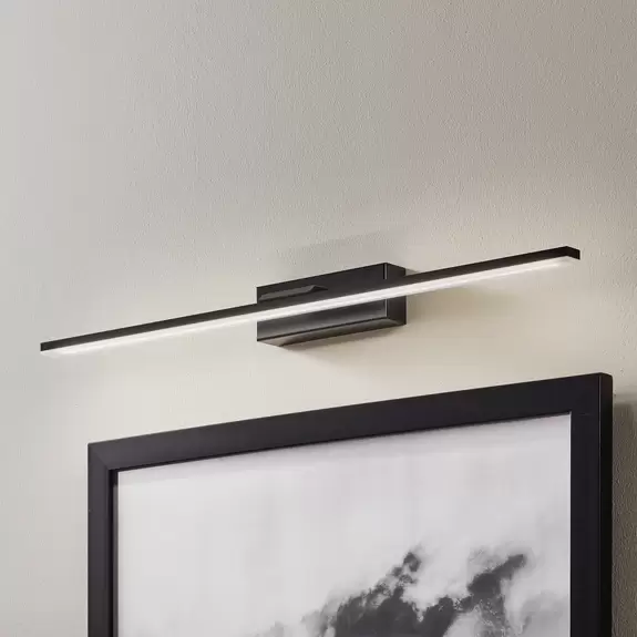 Lampenwelt LED-Wandleuchte Miroir 60 cm schwarz 4000K Nur für heute