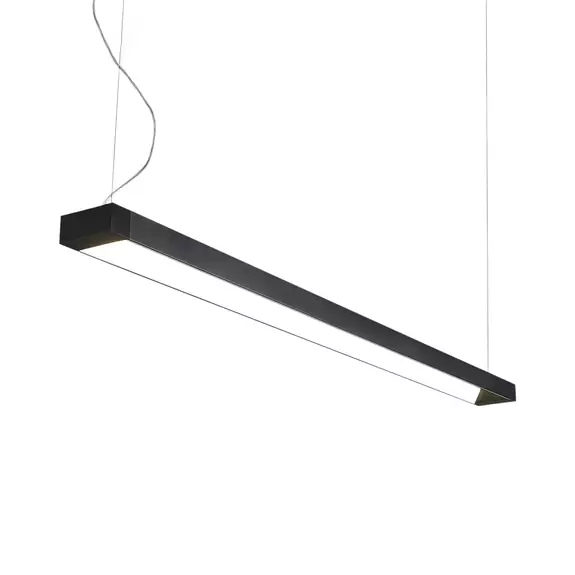 Lampenwelt Arcchio Cuna LED-Pendellampe, schwarz, eckig 162cm Vierteljährliche Förderung