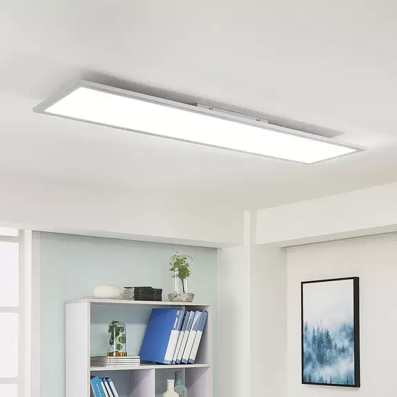 Lampenwelt Arcchio Lysander LED-Panel, CCT 119cm 36W, silber Riesige Rabatte