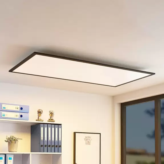 Lampenwelt Lindby Nelios LED-Deckenleuchte, CCT 120 x 60 cm Fabrikladen