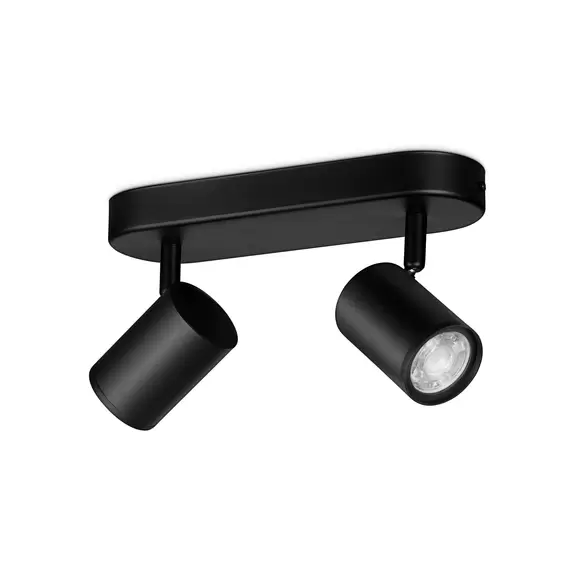 Lampenwelt WiZ Imageo LED-Spot 2-flg. RGB, schwarz Großer Ausverkauf