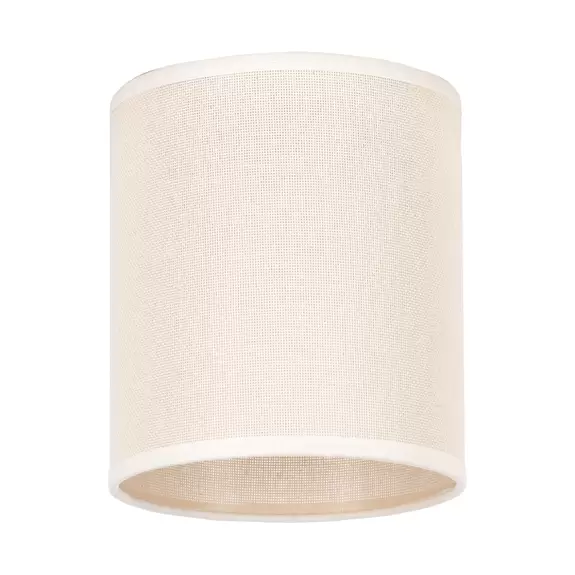 Lampenwelt Lampenschirm Roller, beige, Ø 13 cm, Höhe 15 cm Saisonschlussverkauf
