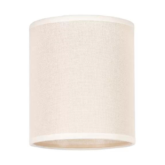 Lampenwelt Lampenschirm Roller, beige, Ø 13 cm, Höhe 15 cm Saisonschlussverkauf