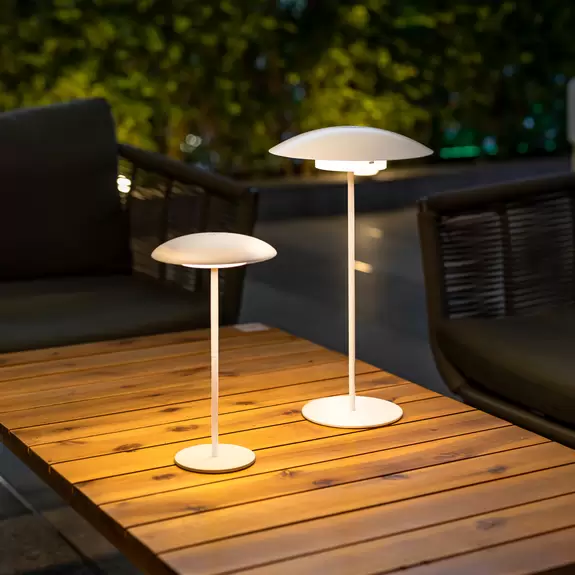Lampenwelt Newgarden Sardinia LED-Akkulampe IP44 weiß 30 cm Cyber Monday