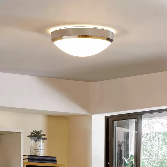 Lampenwelt Arcchio Drilona LED-Bad-Deckenlampe, chrom, IP44 Sonderangebote
