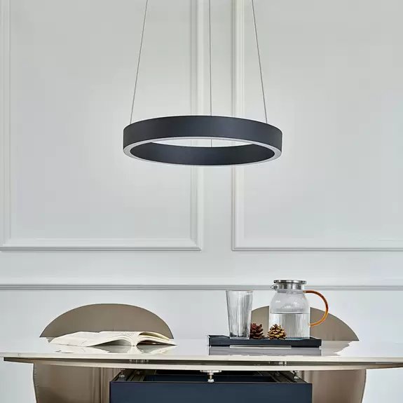 Lampenwelt Arcchio Answin LED-Hängeleuchte 26,4 W schwarz Bis zu 65% Rabatt