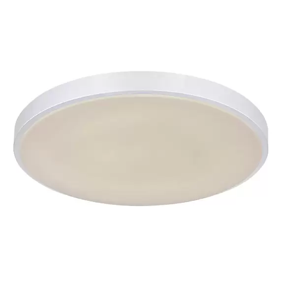 Lampenwelt LED-Deckenleuchte Sonny, silber, CCT, Ø 41 cm Nur für heute