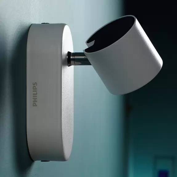 Lampenwelt Philips Star schwenkbarer LED-Strahler weiß 1flg Vierteljährliche Förderung