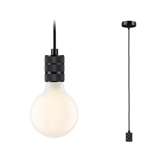 Lampenwelt Paulmann Neordic Tilla Pendellampe schwarz Clearance-Verkauf