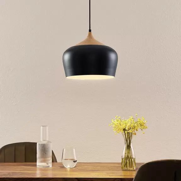 Lampenwelt Lindby Vilsera Hängeleuchte in Schwarz Flash Sale