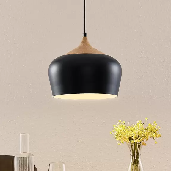Lampenwelt Lindby Vilsera Hängeleuchte in Schwarz Flash Sale