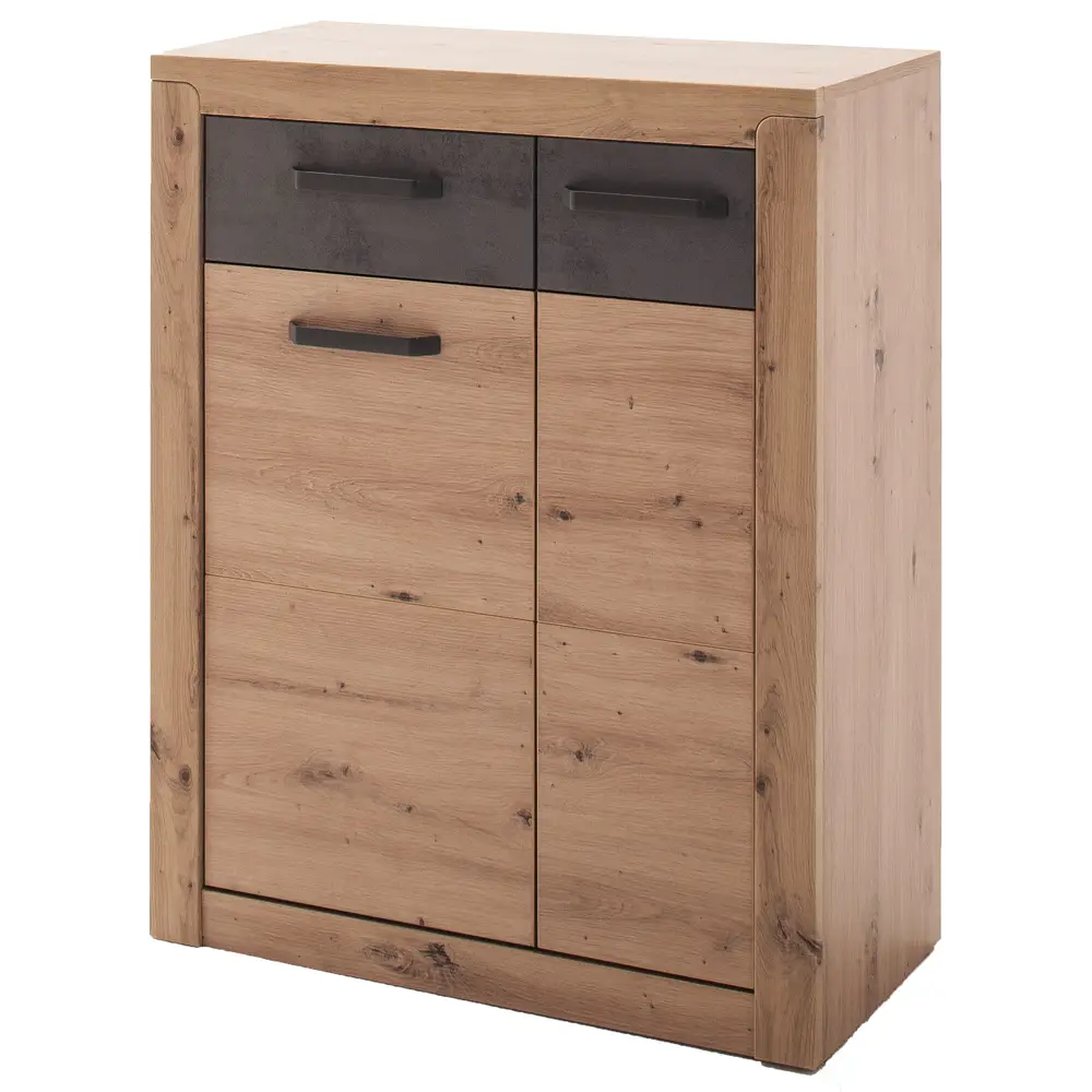 Lomadox Flur Kommode Eiche IOLA-05