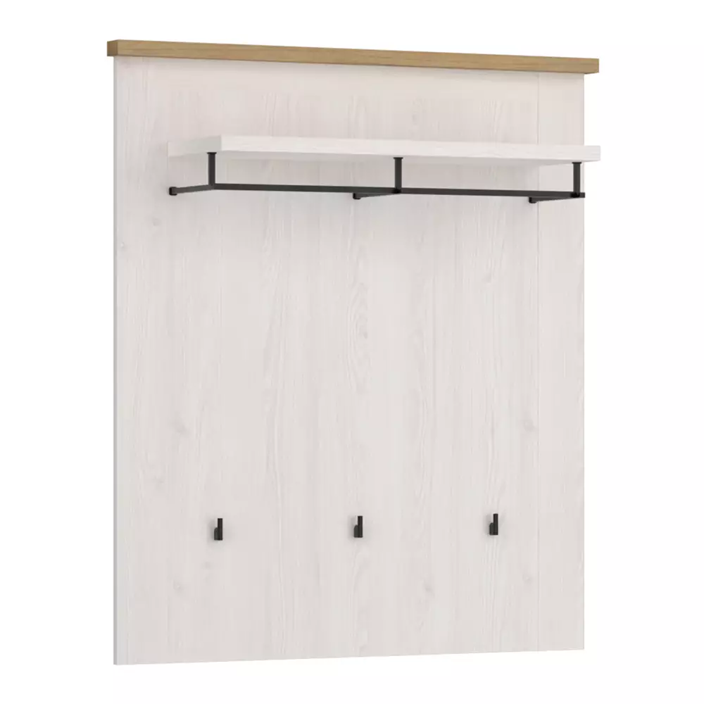 Lomadox Flur komplett Set Landhausstil Lärche weiß mit Eiche COSLADA-129 Rabatt