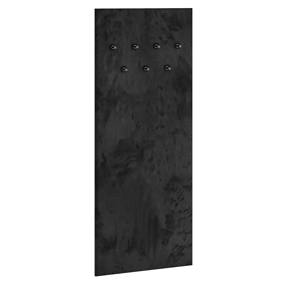 Lomadox Flur Paneel gepolstert in schwarz VINICA-131
