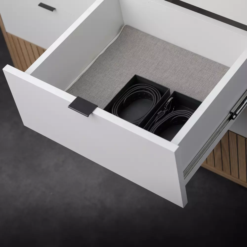 Lomadox Kommode Eiche mit weiß und Rillenoptik RISBY-129, 10 Schubladen Valentinstagsangebot
