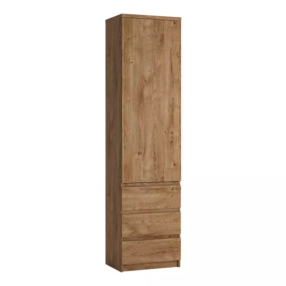 Lomadox Aktenschrank Regalschrank in Eiche Nb. FORTALEZA-129, B/H/T ca. 50,1/200/40 cm