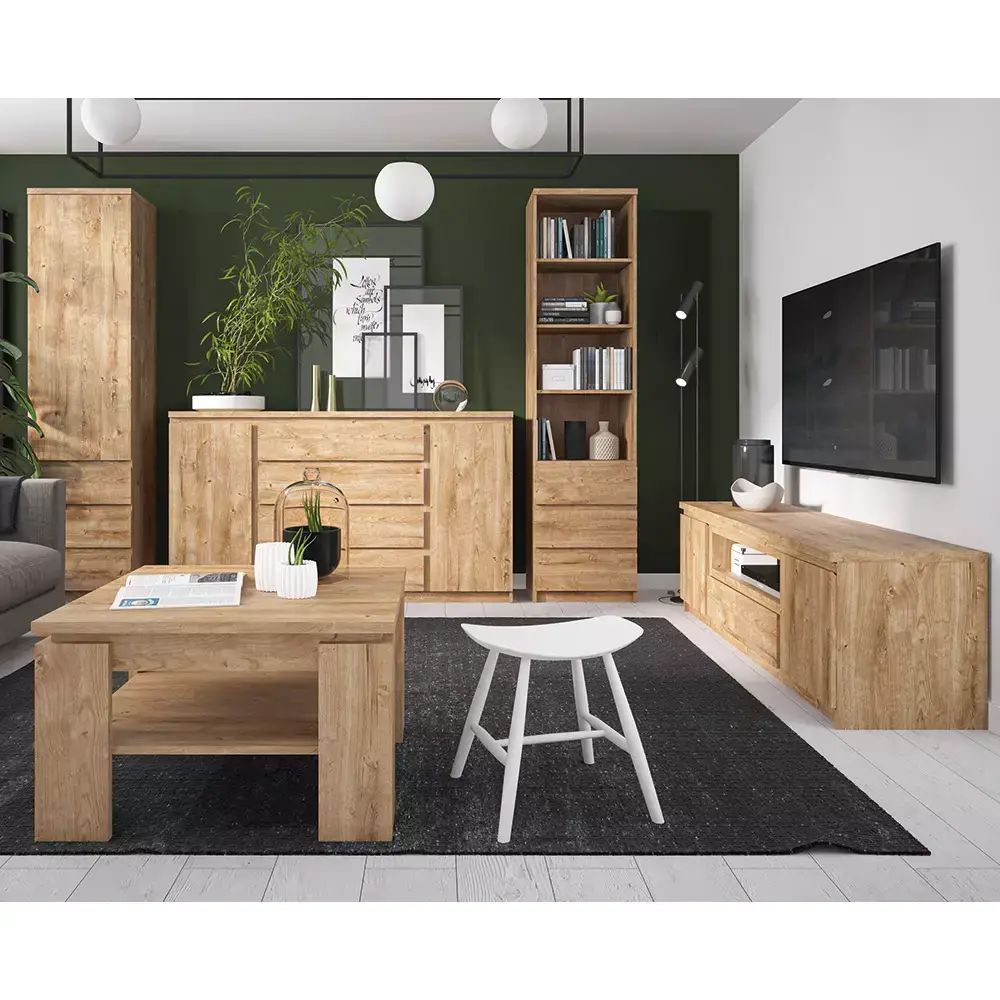 Lomadox Aktenschrank Regalschrank in Eiche Nb. FORTALEZA-129, B/H/T ca. 50,1/200/40 cm Letzte 2 Tage