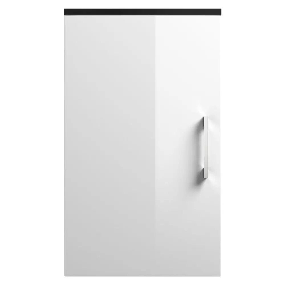 Lomadox Hängeschrank RIMAO-100 Hochglanz weiß, anthrazit, B x H x T ca.: 40 x 68 x 20 cm Im Verkauf