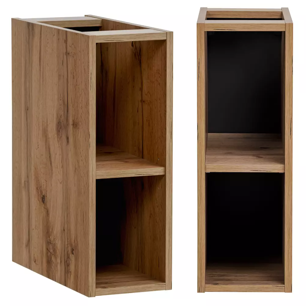Lomadox Regal Badezimmer Unterschrank XANTEN-56 in Eiche Nb., B/H/T: ca. 20/57/46 cm Rabatte dieses Monats