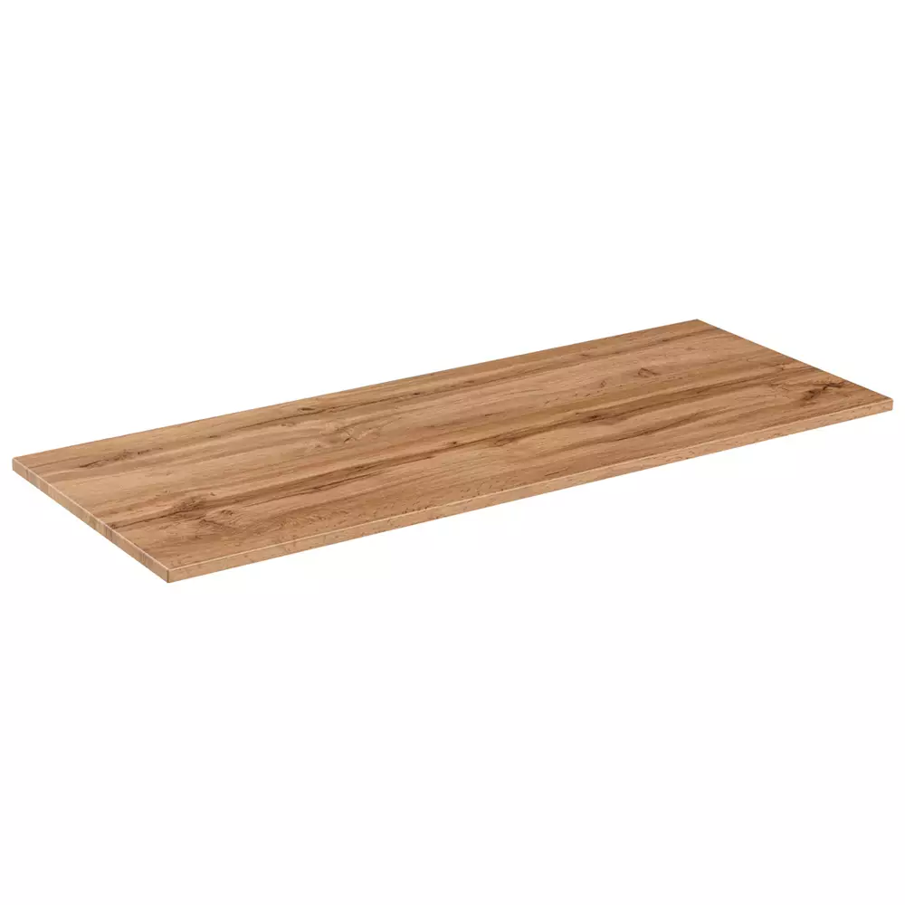 Lomadox Waschtischplatte 140cm XANTEN-56 in Eiche Nb., B/H/T ca. 140,6/2,2/46,5 cm