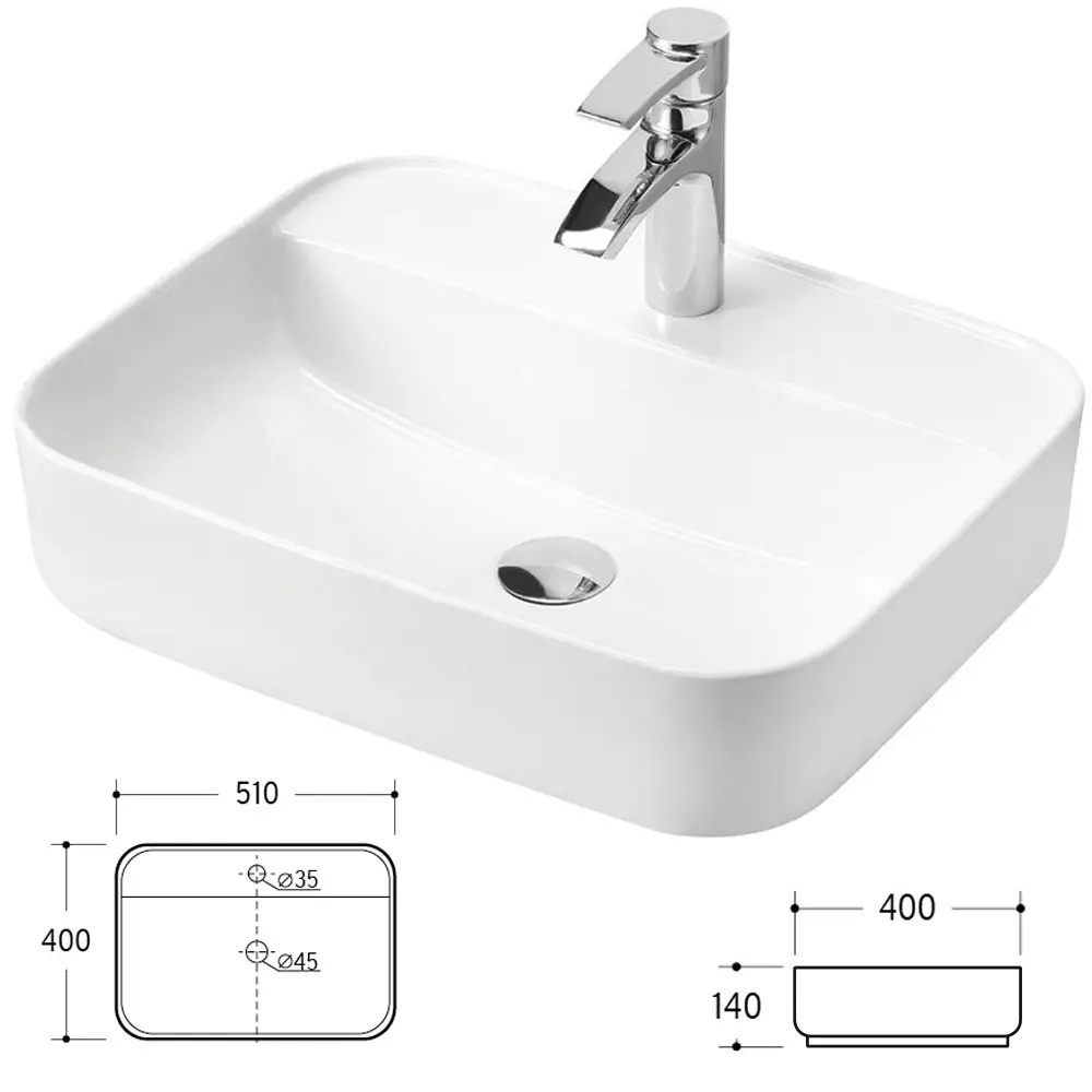 Lomadox Badezimmer Komplett Set 6-tlg in Hochglanz weiß mit Wotan Eiche Nb. LUTON-56 mit Keramik Aufsatzbecken, B/H/T CA: 180/200/46 cm Auslauf