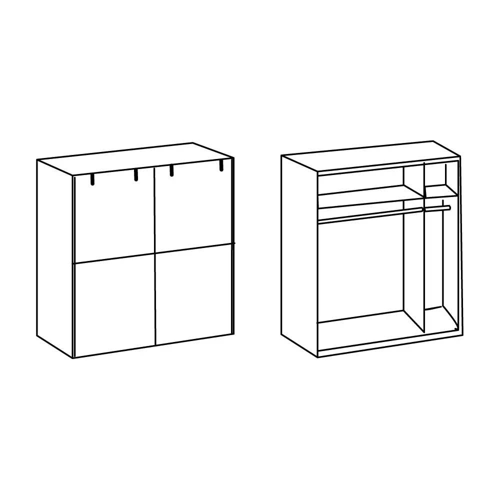 Lomadox Jugendmöbel Set mit Bett 120cm Nachttisch Schwebetüren Kleiderschrank 135cm und Schreibtisch 5-teilig EVERTON-43 Top Angebot