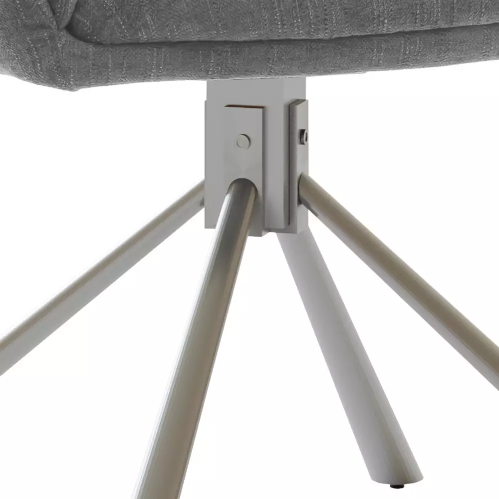 Lomadox Armlehnenstühle Esszimmer 2er Set in grau SVELVIK-05, B/H/T ca. 61/86/63 cm Letzter Tag