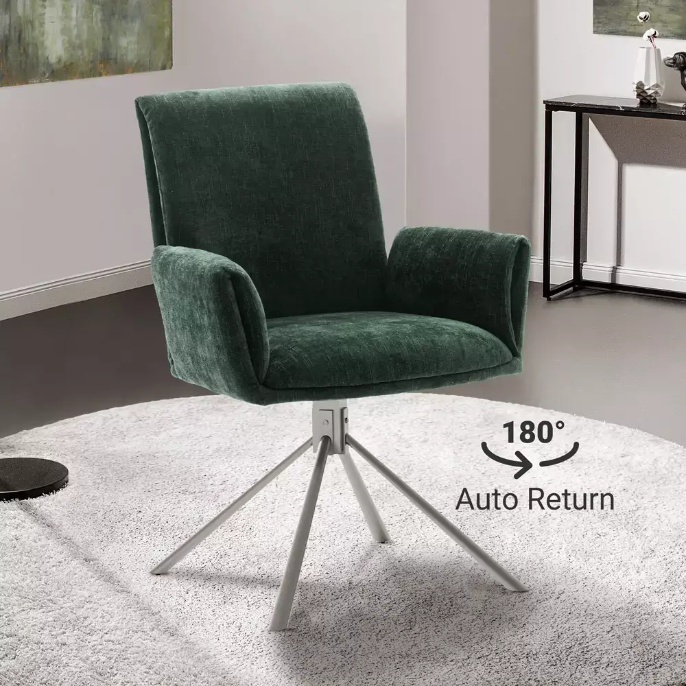 Lomadox Armlehnenstühle Esszimmer 2er Set in olive SVELVIK-05, B/H/T ca. 61/86/63 cm