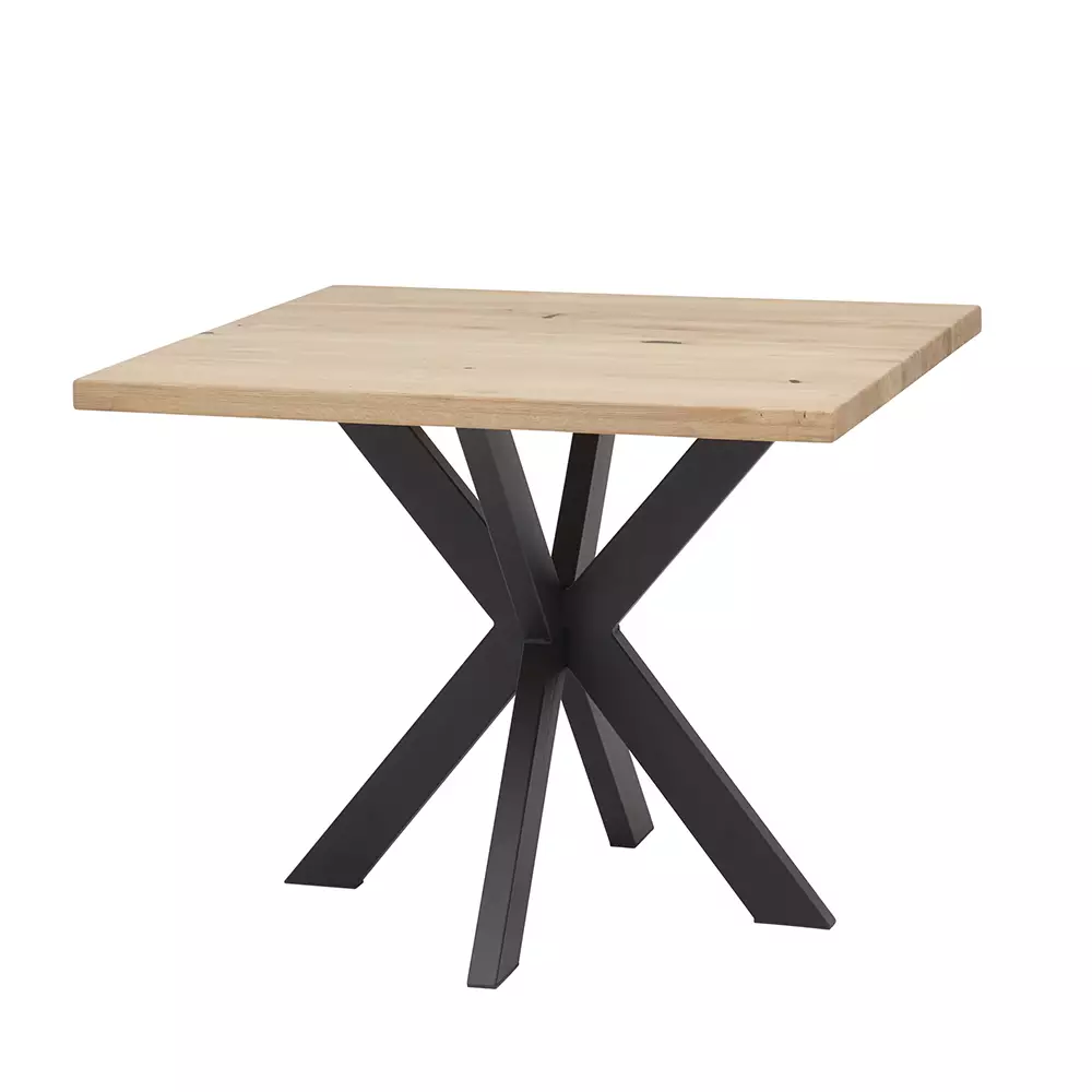 Lomadox Esstisch 100x100cm, Eiche massiv geölt, NEWBURGH-119 Online