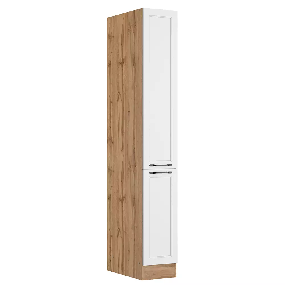 Lomadox Apothekerschrank 30 cm in weiß und Eiche, MONTERREY-03