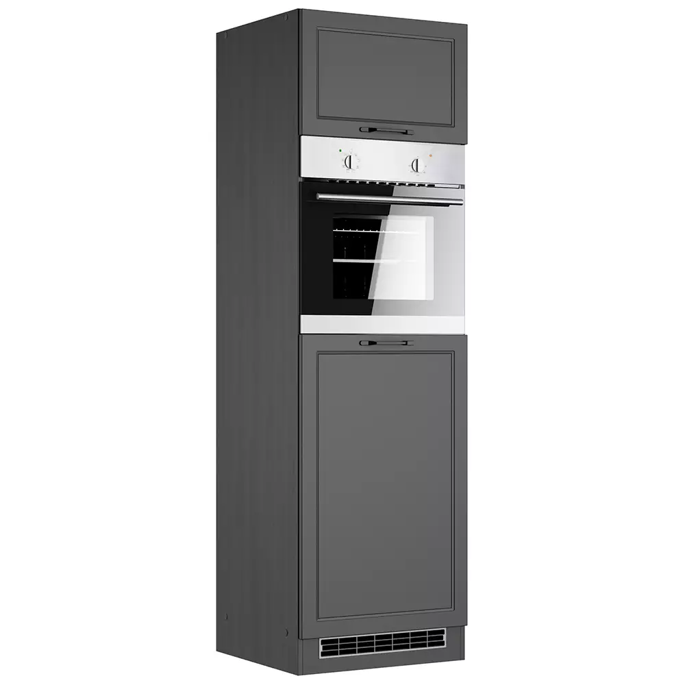 Lomadox Backofen-Umbauschrank 60 cm in grau MONTERREY-03 Meist gekauft