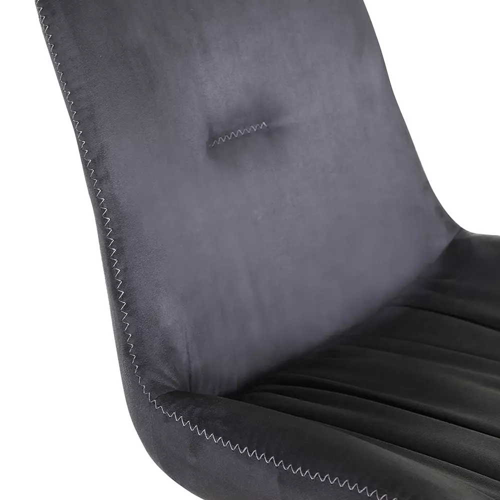 Lomadox Esszimmerstuhl 2er-Set Kunstleder in dunkelgrau TARRAS-123 mit Stativgestell in Eiche, 360° drehbar, B/H/T: ca. 55/84/60 cm Flash Sale