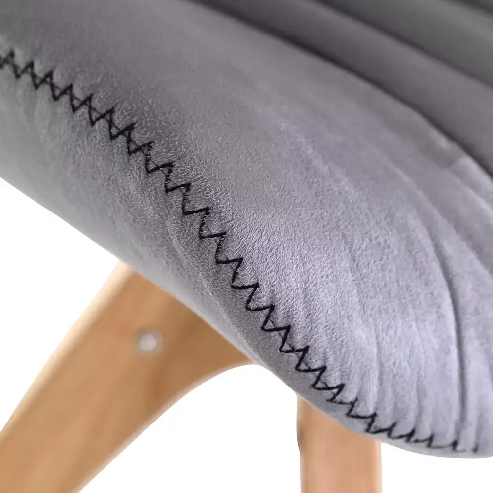 Lomadox Esszimmerstuhl 2er-Set Kunstleder in grau TARRAS-123 mit massivem Stativgestell in Eiche, 360° drehbar, B/H/T: ca. 55/84/60 cm Begrenztes Angebot