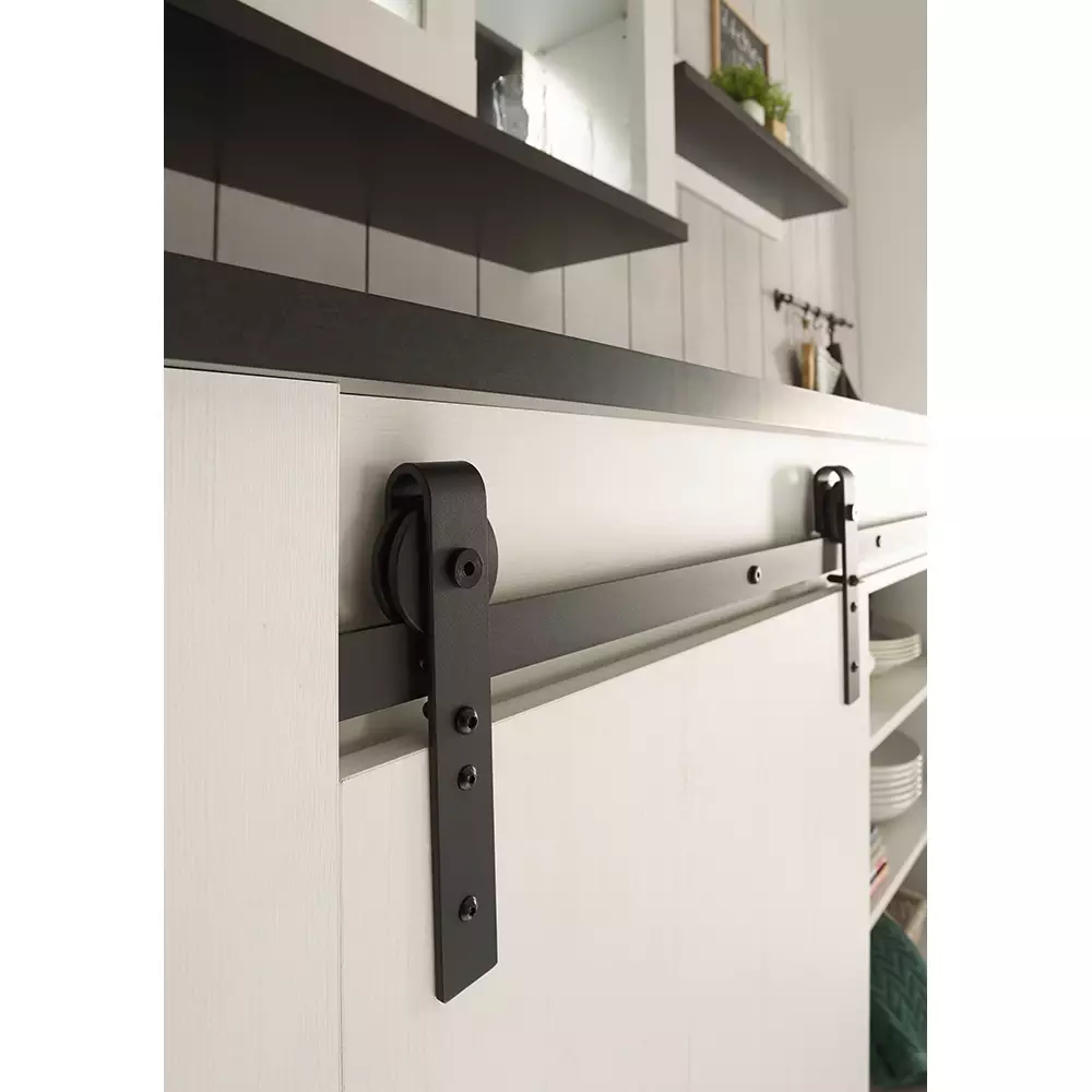 Lomadox Hängeschrank inkl. Schiebetür mit Glaseinsatz SHELTON-61 in Pinie weiß Nb. mit anthrazit, B/H/T ca. 93/90/31 cm Cyber Monday