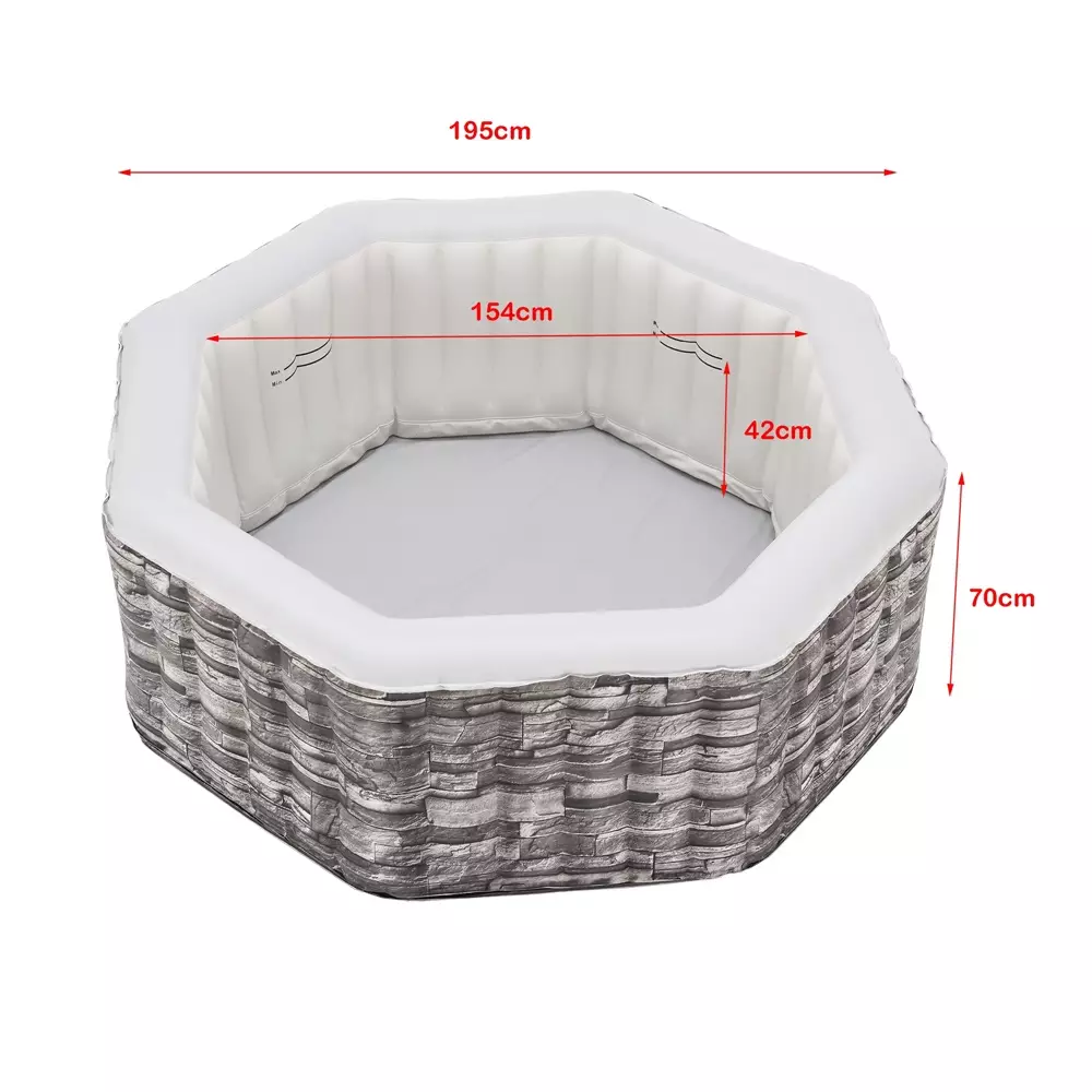 Lomadox Aufblasbarer Whirlpool CORDOBA-100 195x70 cm Sonderangebote