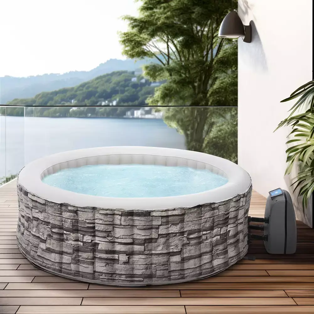 Lomadox Aufblasbarer Whirlpool CORDOBA-100 204x70 cm