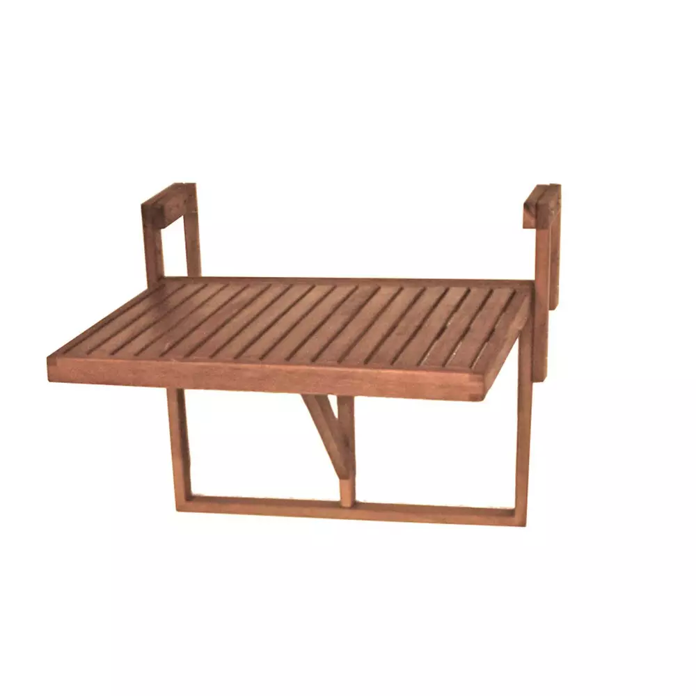 Lomadox Balkon-Hängetisch GARDA-120 aus Eukalyptus, B/H/T: ca. 64/44-52/65 cm Neueste Stile
