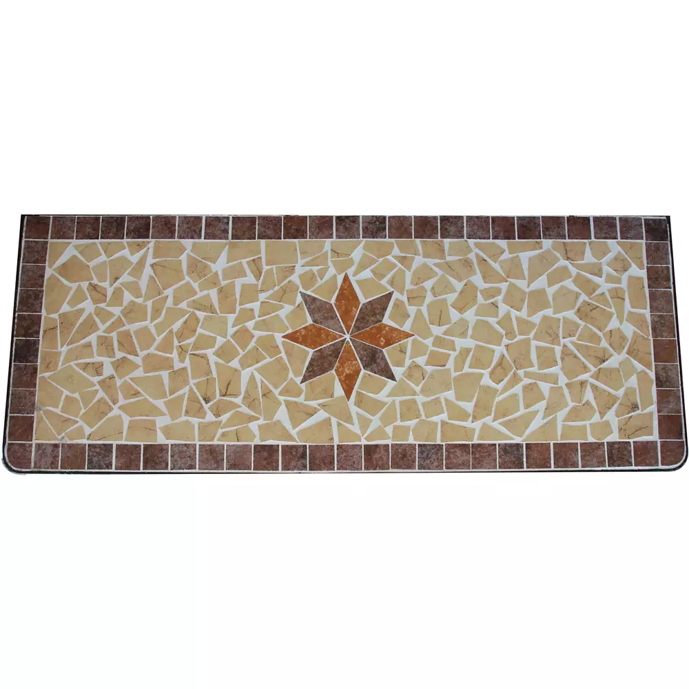 Lomadox Bank mit Mosaik GARDA-120, B/H/T: ca. 115/97/57 cm Bis zu 55% Rabatt