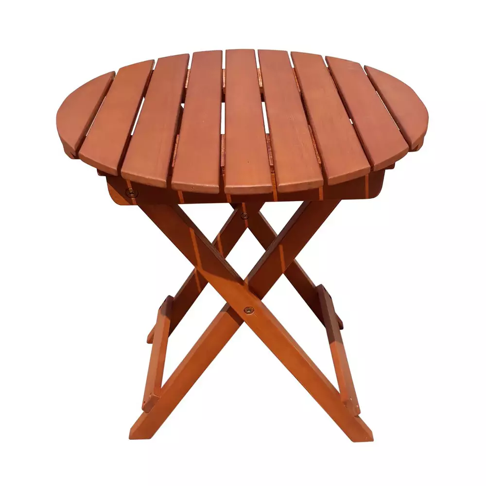 Lomadox Beistelltisch mit Klappfunktion GARDA-120 aus Eukalyptus, B/H/T: ca. 45/50/45 cm
