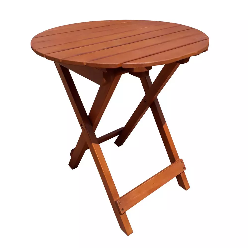Lomadox Beistelltisch mit Klappfunktion GARDA-120 aus Eukalyptus, B/H/T: ca. 45/50/45 cm Kostenloser Versand international